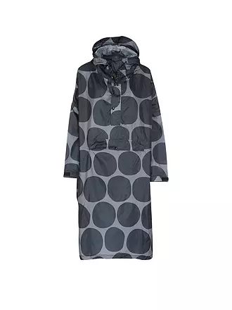 RAINKISS | Chaqueta de lluvia - Poncho de lluvia Ikat | schwarz